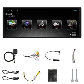 1 Din Android 10.0 Carro Android Multimídia Player De 6,9 Polegadas IPS Auto-Rádio Estéreo de Áudio WIFI GPS de Navegação MP5 Player
