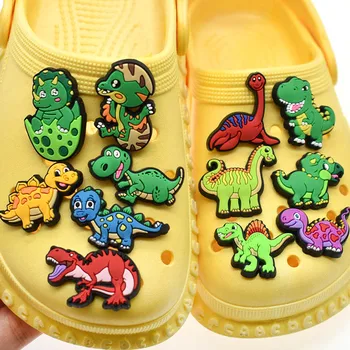 1 Peça de Dinossauro Croc Sapato Encantos para o Clog Croc Meninas Meninos Croc Encantos da Decoração para a Menina Mulheres Favor de Partido Presentes