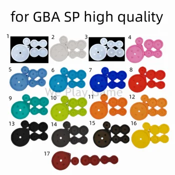 1 conjunto de Alta Qualidade Para o GameBoy Advance SP GBA SP Botões de Borracha em Contato Almofadas de Silicone conjunto