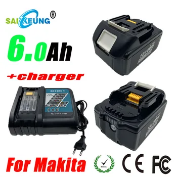 18V 6.0 AH Makita Ferramenta de Energia Bateria de Substituição Makita 18 de Bateria BL1820 BL1850 BL1830 BL1860 BL1840 LXT400 6000mAh18650 Bateria