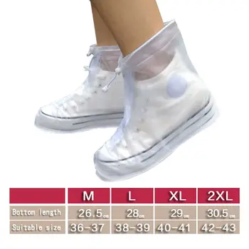 1Pair Impermeável EVA Sapato Cobre Protetor Unisex antiderrapante Zíper Shoecover Reutilizáveis Capa de Chuva Casos para as Mulheres, Homens 36-43 Tamanho