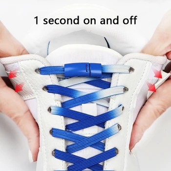 1Pair Trava Magnética Elástico Cordões de sapatos Para Crianças e Adultos Tênis Não amarrar Cadarços Televisão Gradiente Tieless Atacador Cadarços