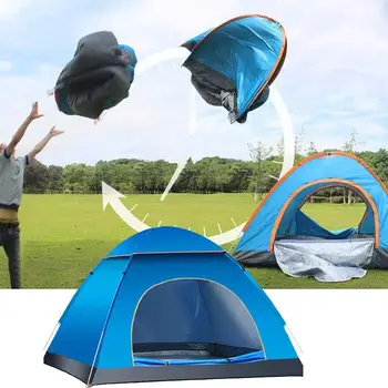 1Pcs Automático Fácil de Abrir o Acampamento Barraca Exterior Família Camping Tenda Tendas Ultraleve Sombra Instantânea Para 2-3 Pessoa Turístico de Caminhada Tenda