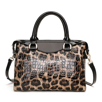 2023 Moda Leopard Mulheres Bolsas De Couro Genuíno Senhoras, Sacos De Ombro Feminino Marca De Luxo Real, De Couro Natural Saco Crossbody