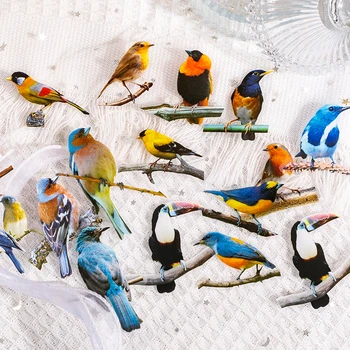 30 peças Vintage Pássaros Voando de Recolha animal de ESTIMAÇÃO Adesivos Pack DIY Diário de Lixo Diário Decoração Colorida Animal Sticker Album Scrapbooking