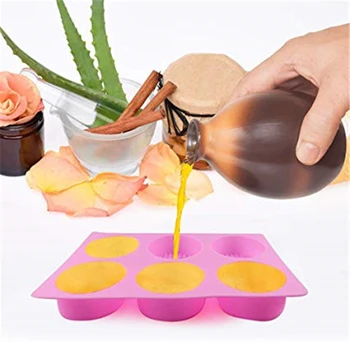 6-Cavidade 3D Abelha Sabão Molde do Favo de mel Moldes de Silicone para a fabricação de Sabão DIY Resina, Cera de Vela do Molde para Artesanato Caseiro