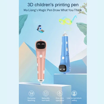 A baixa Temperatura PCL Filamento DIY 3D Desenho de Caneta Anti-Queimadura de Exibição Digital de Impressão 3D Caneta Para Meninas Meninos Dom Brinquedos