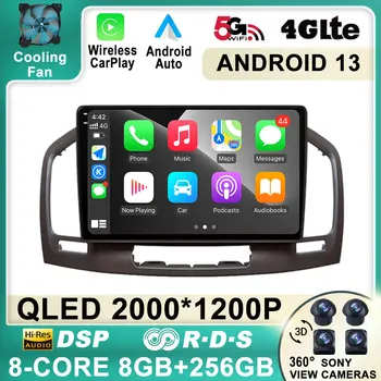 Android 13 Para o Buick Regal Opel Insignia 2009 2010 2011 2012 2013 Rádio do Carro Multimidia Player 4G Carplay Estéreo de 2 Din DVD