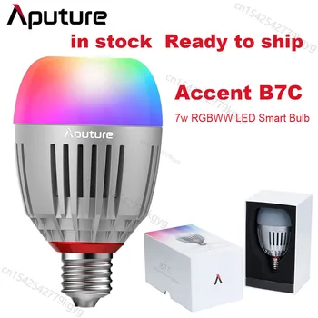 Aputure Sotaque B7C RGB Smart LED de Luz de Lâmpada de Iluminação Fotográfica Câmara de Escurecimento de Controle de Aplicativo luzes de Fotografia