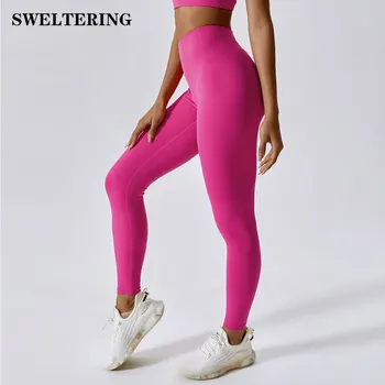 As mulheres de meia-Calça de Ginástica Legging Empurre-a para CIMA de Calças de Yoga de Roupas Esportivas Elástico de Cintura Alta Atlético de Fitness Legging Roupas Calças