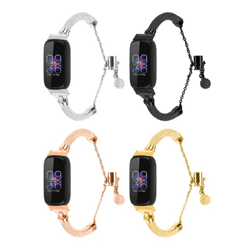 Banda de Aço inoxidável Para o Fitbit inspirar 2 ás 3 / inspire hr Smart bracelete Pulseira Pulseira de Acessórios para o fitbit inspirar 3
