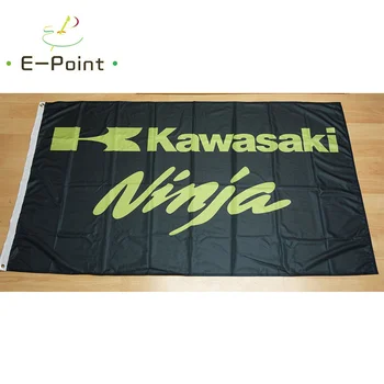 Bandeira Kawasaki Ninja 2*3 pés (60*90 cm) 3ft*5 pés (90*150cm) Tamanho Decorações de Natal para a Casa Bandeira Bandeira Presentes