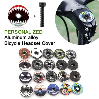 Bicicleta Fone de ouvido Capa de 32 milímetros Fone de ouvido-Tronco Caps Pack de Liga de Alumínio para Mtb Bicicleta de Estrada de Montanha de Bicicleta Bicicleta Peças Acessórios