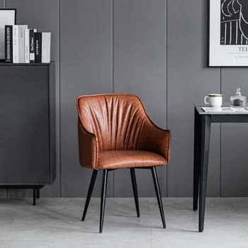 Braço Individual de Design de Cozinha de Jantar Cadeiras Nórdicos, Salão de Café, Cadeiras de Jantar Móveis Relaxante Sandalye Mobiliário de Casa YX50DC