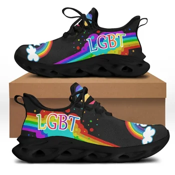 CYWGIFT Casual Vet Sapatos para as Mulheres LGBT Design Novo Par de Sapatos Feminino, Leve Televisão Sapatilhas Laço Calçado 2022