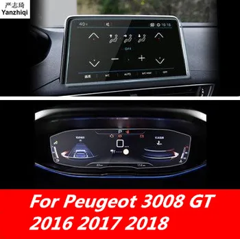 Carro instrumento de Navegação do painel de Vidro Temperado Protetor de Tela do Filme de Estilo Carro da Peugeot 3008 GT 2016 2017 2018