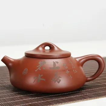 Chinês Yixing Bule Autêntica Zisha Chá, Chaleira Decoração Artesanal Roxo Argila Bule Mesa De Kung Fu Viagem De Chá