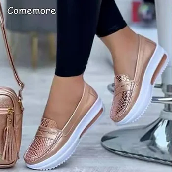 Comemore Respirável Slip-on Vulcanizada Sapatos Casuais Plataforma Leve 2023 Exterior Mulheres Tênis da Moda, Designer de Sapatos