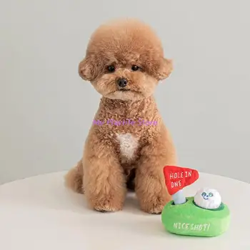 Cão Tratar de Dispensa Fungada Brinquedo Interativo de Pelúcia Mastigar Brinquedos para Cachorro Dentição Macio Luxuoso Bonito Squeak para Pequenas e Médias Cães