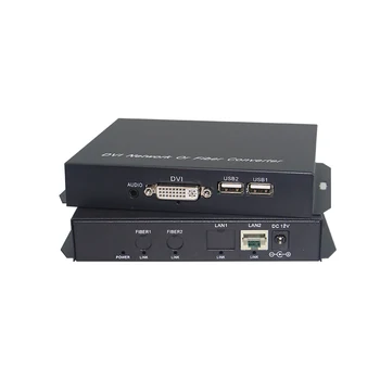 DVI usb Extensor kvm sobre IP/TCP UTP/STP CAT5e/6 Rj45 LAN Rede DVI mouse e teclado extensor DVI, USB Divisor
