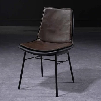 De Black Metal, Pernas De Cadeiras De Jantar De Luxo Confortável Poltrona Preguiçosa Único Cadeiras De Jantar Relaxar Jantar De Moda Cadeiras Para Pequenos Espaços Interior De Suprimentos
