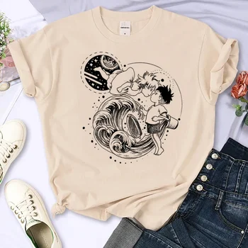 Desenho animado Japonês de Anime t-shirts mulheres de verão cómico e camiseta feminina y2k roupas