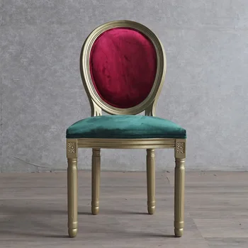 Dobrável Design Externo Cadeiras De Escritório De Madeira, Veludo Da Poltrona Na Sala De Roo Fauteuil Sala De Estar FurnitureXR50DC