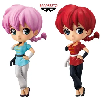 Estoque 100% original Banpresto Saotome Ranma Q Posket Ranma 1/2 14cm de PVC anime figura de ação do modelo de coleção limitada de presente Brinquedos