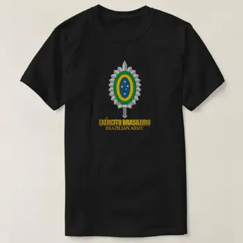 Exército brasileiro Emblema Homens T-Shirts de Manga Curta Casual 100% Algodão verão TShirt