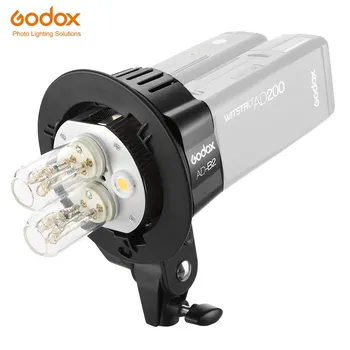 Godox AD200 AD-B2 Bowens de Montagem duplo tubos de Luz Suporte de Cabeça para AD200 Flash Portátil