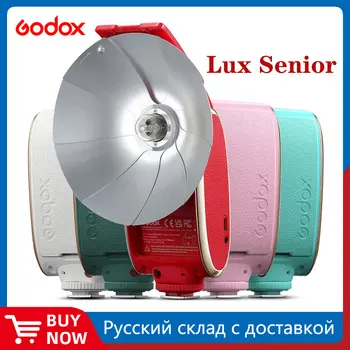 Godox Lux Sênior de Edição de Cores GN14 Flash da Câmara 6000K 7 Níveis Speedlite Gatilho 6 Cores Disponíveis para Sony Olympus Canon Nikon