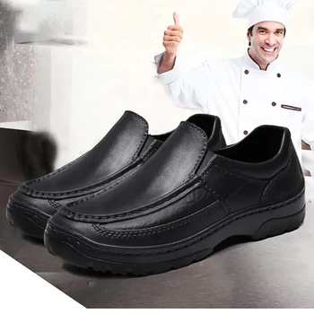 Homens Cozinha Sapatos Confortáveis sapatos para Molhar Homem Casual Injeção de Sapato Casual Jardim Entupir de Água à Prova de Sapato para o animal de Estimação de Trabalho