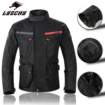 Homens de Moto Jaqueta Casaco de Inverno Quente Vestuário Impermeável, a Certificação CE Almofadas de Corrida de Motocross Revestimento Anti-Queda Casaco de Ciclismo