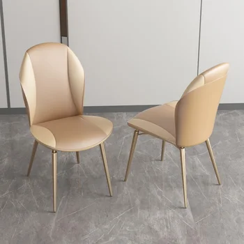 Italiano luz de luxo cadeira de jantar Moderna família endosso cadeira de mesa Simples designer criativo cadeira Pequenas refeições em família ch