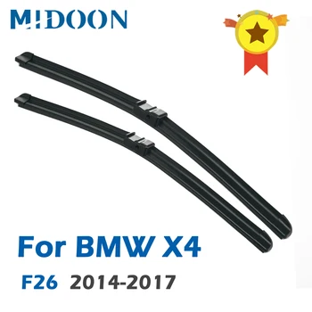 MIDOON Lâminas do Limpador para BMW X4 F26 Ajuste do Lado do Pino de Braços 2014 2015 2016 2017