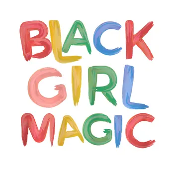Menina negra Magia Patches Para a confecção de Roupas de Moda Menina Térmica de Etiquetas Em Roupas DIY T-Shirt Transferências-Ferro de Um Patch Personalizado