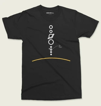 Mens Moda Verão T-Shirt Sistema Solar Camiseta Vintage Do Sexo Feminino Gráfico Adolescente Tees Tops De Algodão Tamanho Grande O-Pescoço T-Shirt