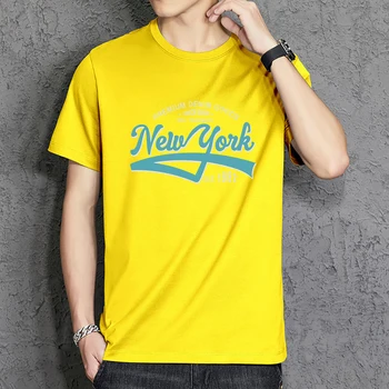 Moda Carta De Rua Da Cidade De Nova York Est.1982 Homens T-Shirt da Moda O-Pescoço T-Shirt de Algodão Macio Tops de Verão da Marca Mens Roupas