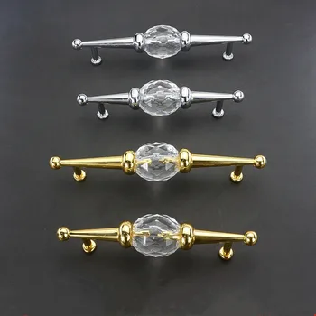 Moderno, Simples Punho de Cristal Europeu Gabinete Casaco maçaneta da Gaveta do Armário do Hardware Cozinha do Punho maçanetas e Puxadores