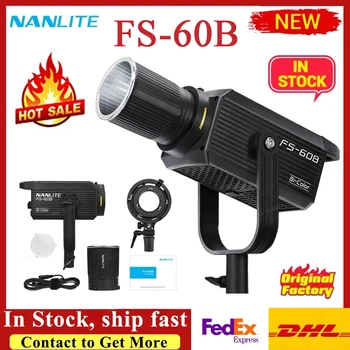 Nanguang Nanlite FS-60B Bi-Cor da Luz de Preenchimento 2700-6500K Suporte de Controle Remoto do Projector De Vídeo Estúdio de Fotografia