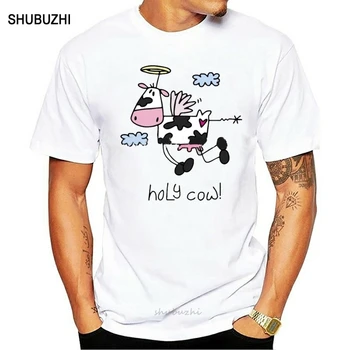 Os Homens T Shirts On-Line Exclusivo Vaca Sagrada Roupas De Marca O Pescoço Curto Manga Homens Tee Tops, Camisetas Hombre