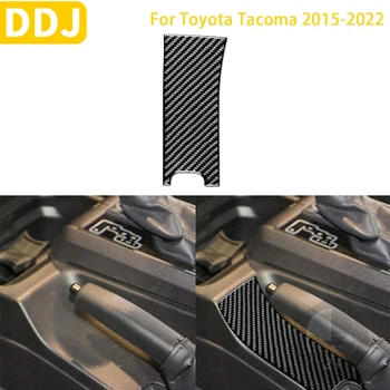 Para A Toyota Tacoma 2015-2022 Acessórios De Fibra De Carbono De Estacionamento Interior Da Engrenagem De Freio De Mão Groove Guarnição Adesivo Decoração