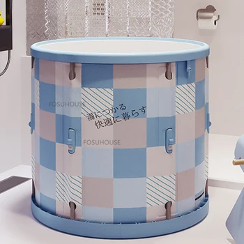Plástico moderno Dobrável Banheira para Banho Engrossar o Banho de Balde Confortável casa de Banho de Corpo Inteiro Portáteis Banheiras