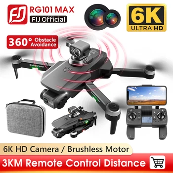 RG101 MAX Drone 4K Profissional 5G WIFI GPS 6K de Câmara HD Dron Brushless 360 Evitar Obstáculos 3KM RC Distância FPV Quadcopter