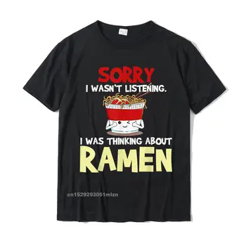 Ramen Noodles Japoneses Presente Engraçado T-Shirt Topos & Tees De Alta Qualidade Da Moda Algodão Adulto Camisetas Impressas Em