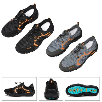 Respirável Wading Shoes Desgaste-Resistente à Seca Rápido, Cadarço Elástico Confortável para o Exterior Praia de Surf, Natação, Snorkeling
