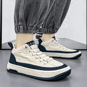 Sapatos Casuais para Homens do Couro do PLUTÔNIO de Alta Moda de Corte de Homens Sapatos Branco Preto Primavera, Outono Homens Sapatos 2023