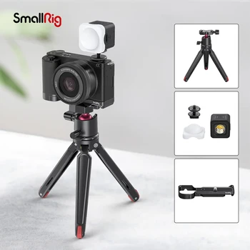 SmallRig ZV-E10 Vlogger Extensão de Aderência Kit para Sony ZV-E10 Vlogging Placa de Montagem do Kit com Liberação Rápida Tripé 3525