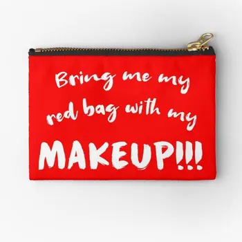 Traga-Me O Meu Saco Vermelho Com A Minha Maquiagem De Zíper Bolsas De Embalagem Homens De Armazenamento De Pequenas Meias Bolso De Moeda Saco De Cueca Calcinha Puro