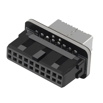 USB3.0 19P/20P TIPO-E Painel Frontal, TIPO de Placa-C Porta de Inserção Conversor de Plug Max Velocidade de Transmissão de 10 gbps para placa-mãe